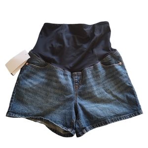 Isabel Maternity by Ingrid & Isabel Sz 10 stretchy elastic pregnancy Shorts midi
